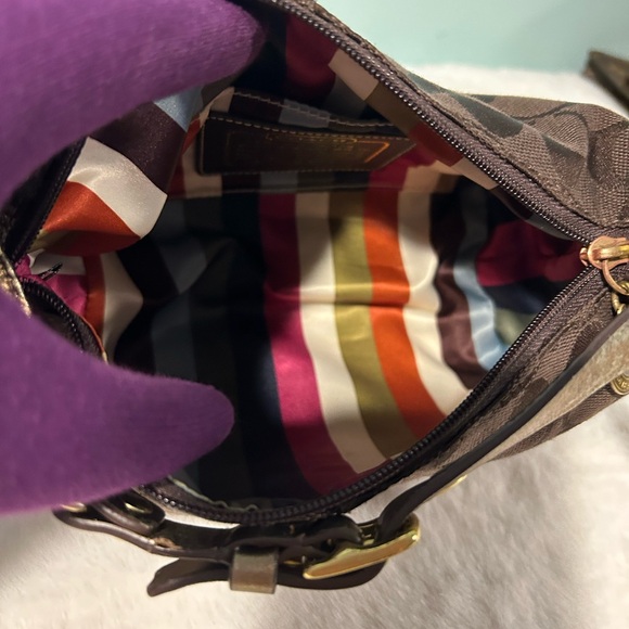 COACH Pouchette in brown canvas. Handbag. - Picture 9 of 9